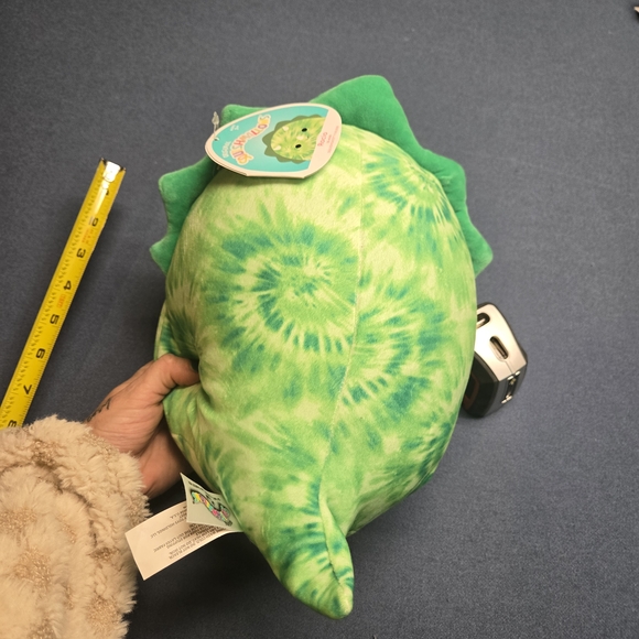 NWT Rocio the Triceratops is a green, tie-dyed Squishmallow. - Picture 3 of 3